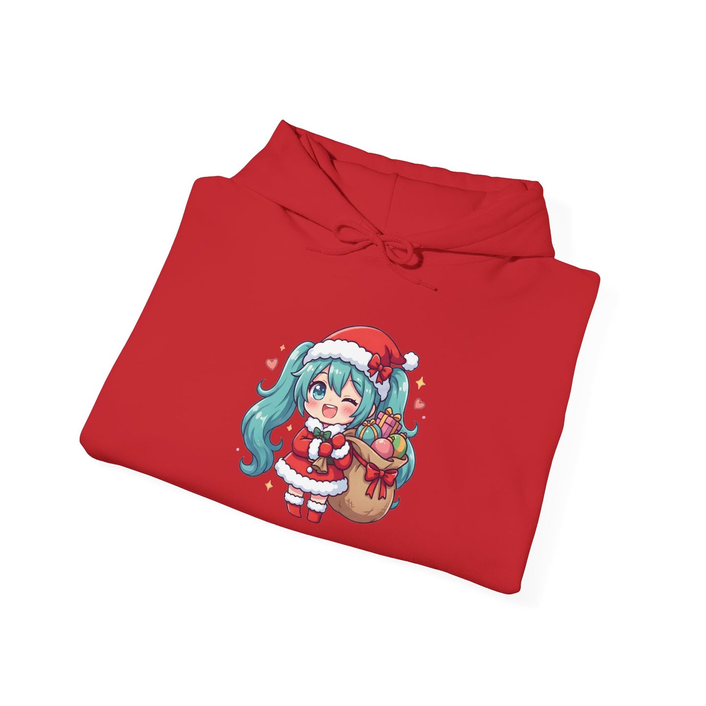 Hatsune Miku Santa Hoodie | Christmas Vocaloid Cosplay Sweatshirt