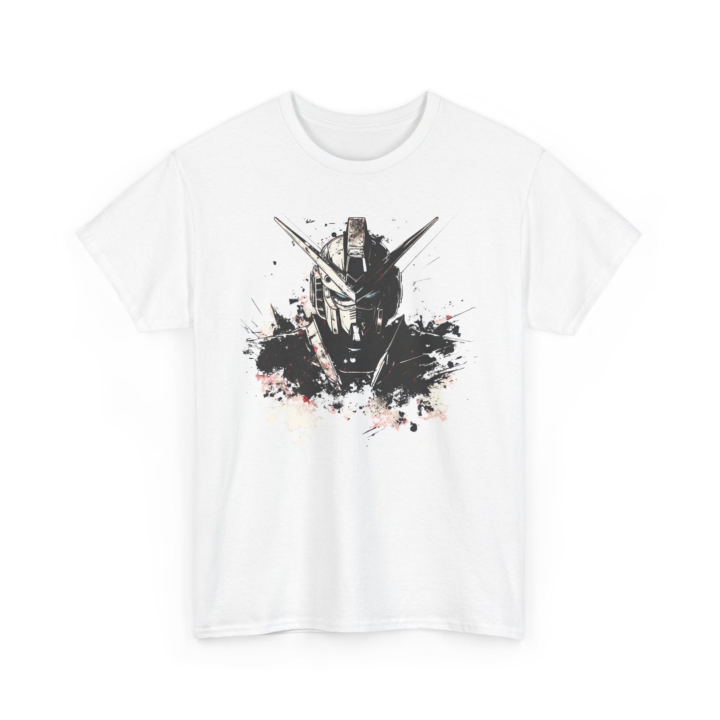 Gundam Mecha Helmet Pilot T-Shirt | Robot Anime Splash Art