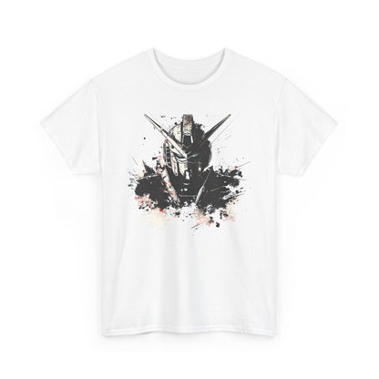 Gundam Mecha Helmet Pilot T-Shirt | Robot Anime Splash Art