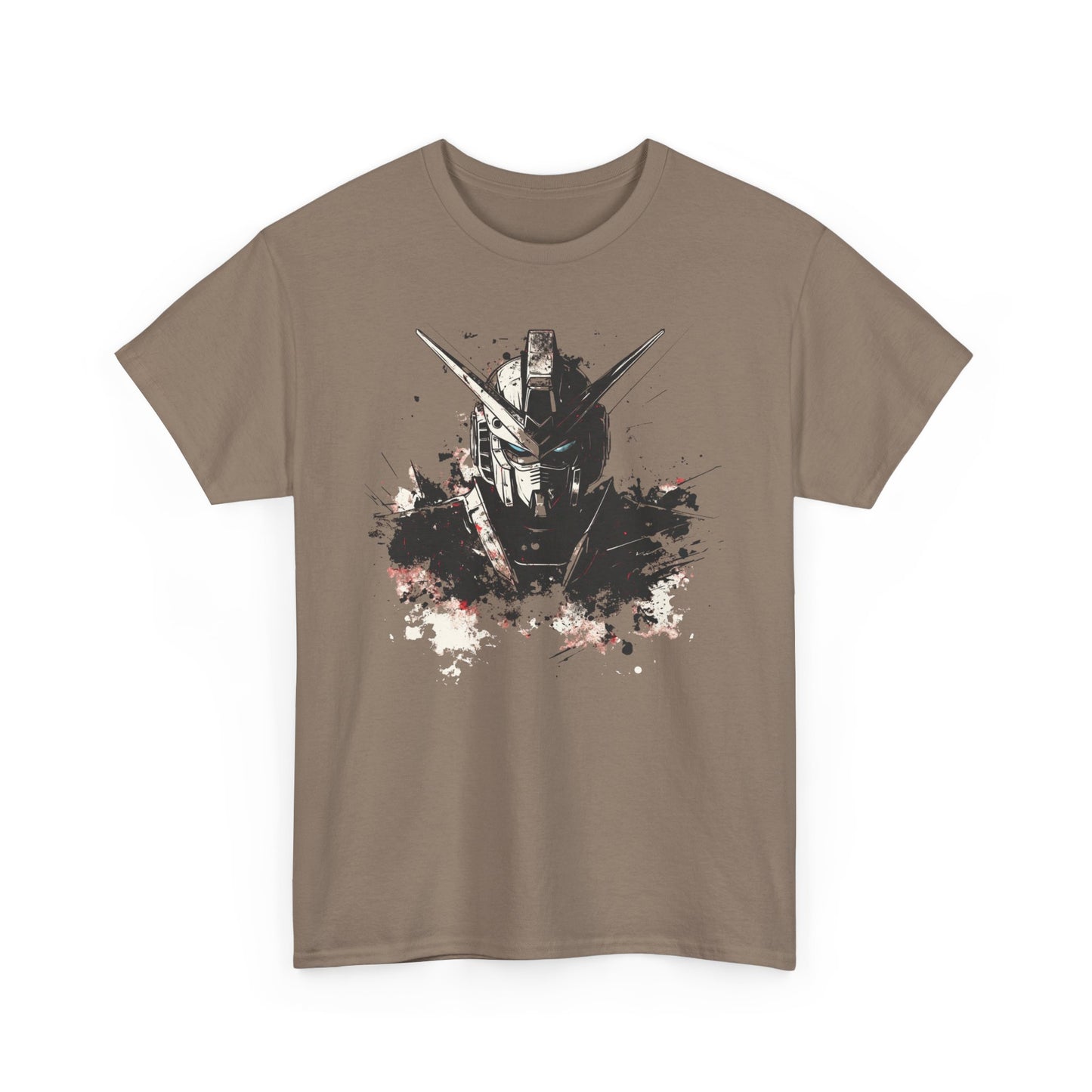 Gundam Mecha Helmet Pilot T-Shirt | Robot Anime Splash Art