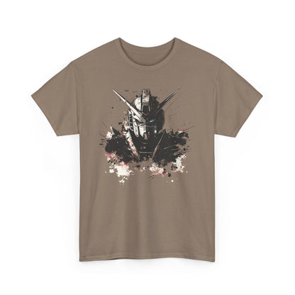 Gundam Mecha Helmet Pilot T-Shirt | Robot Anime Splash Art