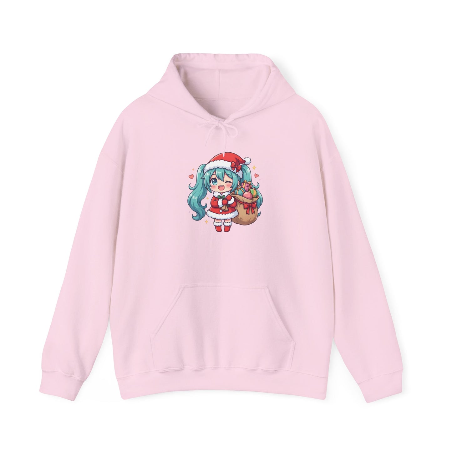 Hatsune Miku Santa Hoodie | Christmas Vocaloid Cosplay Sweatshirt