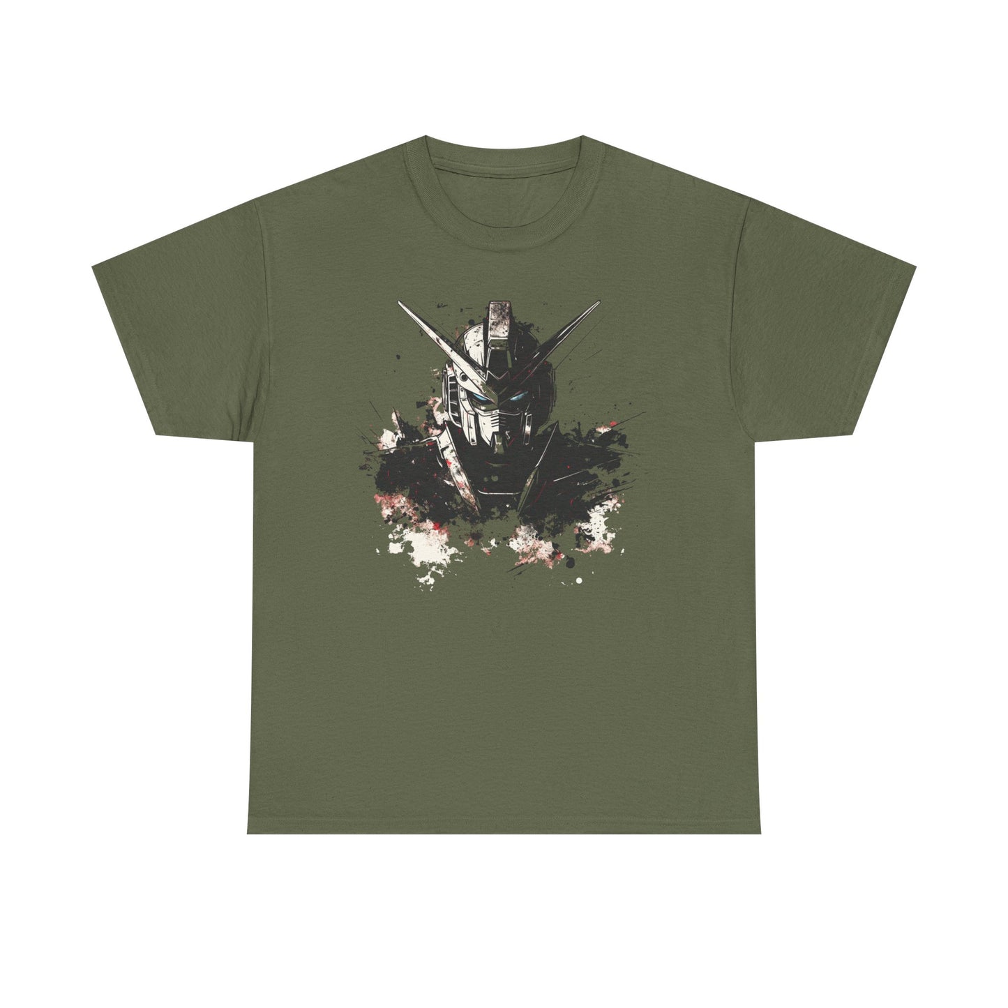 Gundam Mecha Helmet Pilot T-Shirt | Robot Anime Splash Art