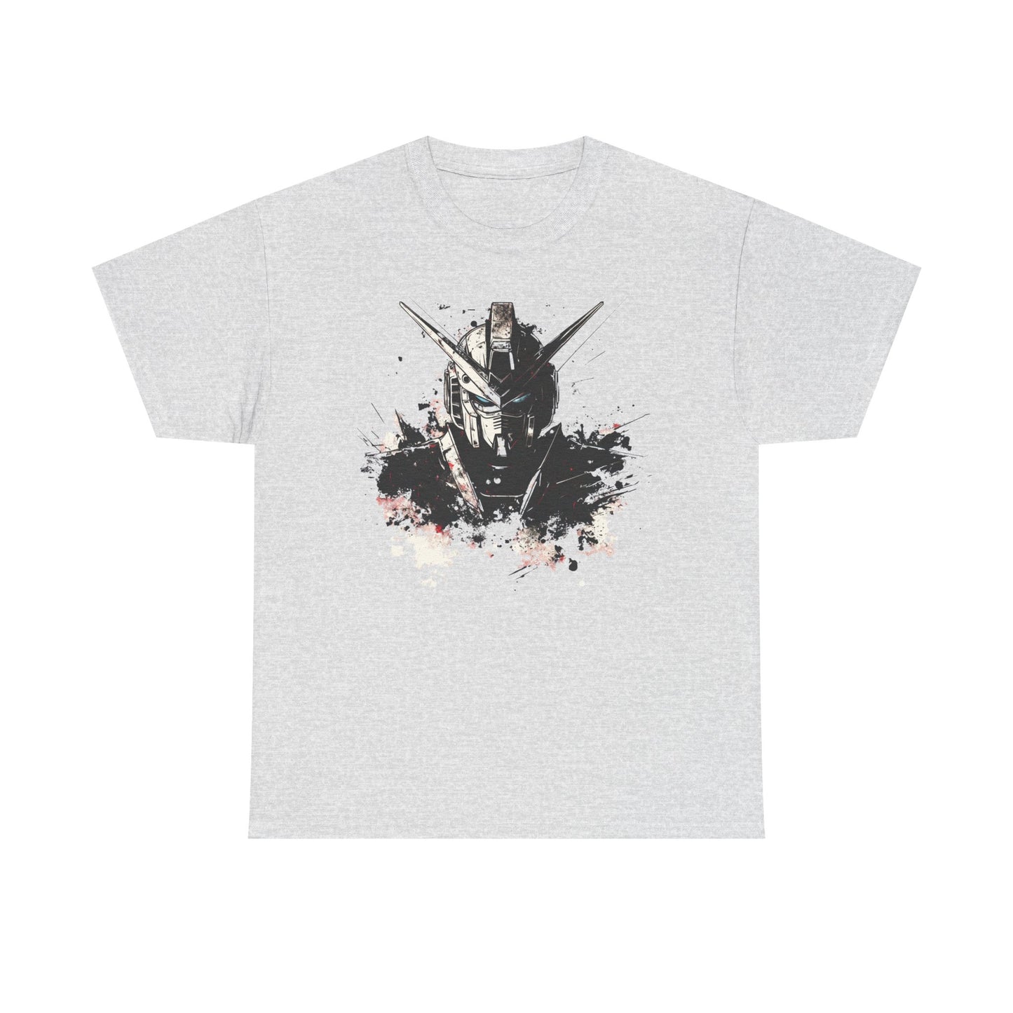 Gundam Mecha Helmet Pilot T-Shirt | Robot Anime Splash Art