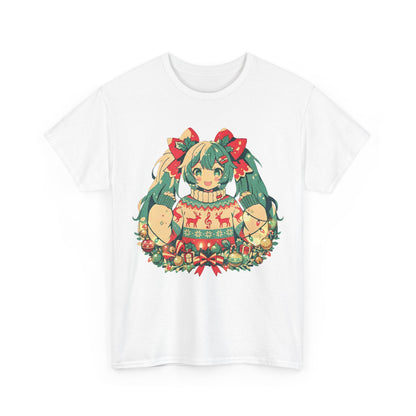 Hatsune Miku Christmas Tee | Anime Vocaloid Holiday Shirt