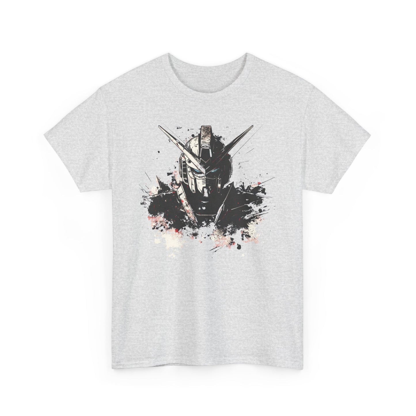 Gundam Mecha Helmet Pilot T-Shirt | Robot Anime Splash Art