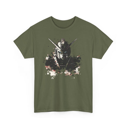 Gundam Mecha Helmet Pilot T-Shirt | Robot Anime Splash Art