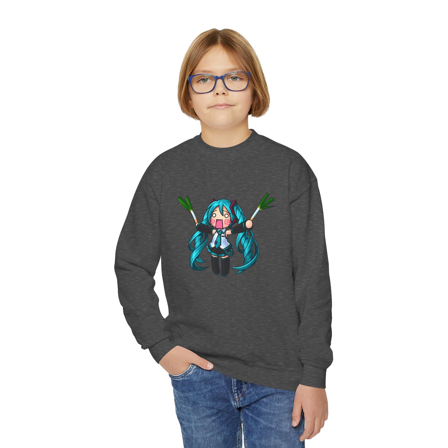 Hatsune Miku Vocaloid Leek Unisex Youth T-shirt