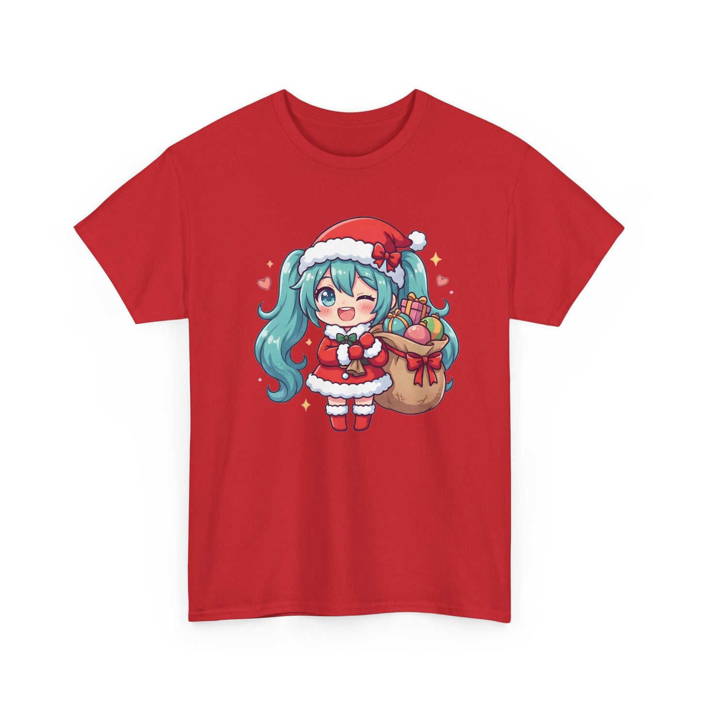 Hatsune Miku Chibi Merry Christmas T-Shirt | Cute Vocaloid Holiday Tee
