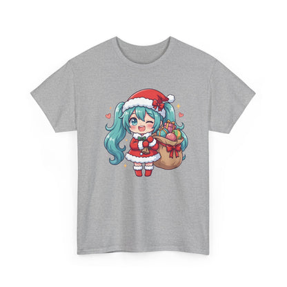 Hatsune Miku Chibi Merry Christmas T-Shirt | Cute Vocaloid Holiday Tee