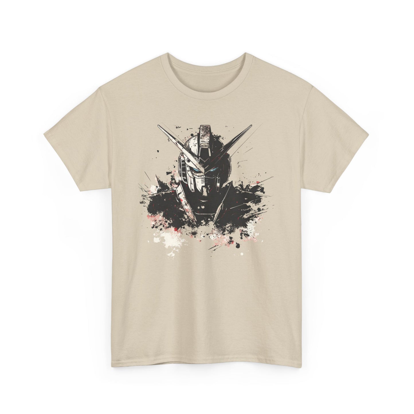 Gundam Mecha Helmet Pilot T-Shirt | Robot Anime Splash Art