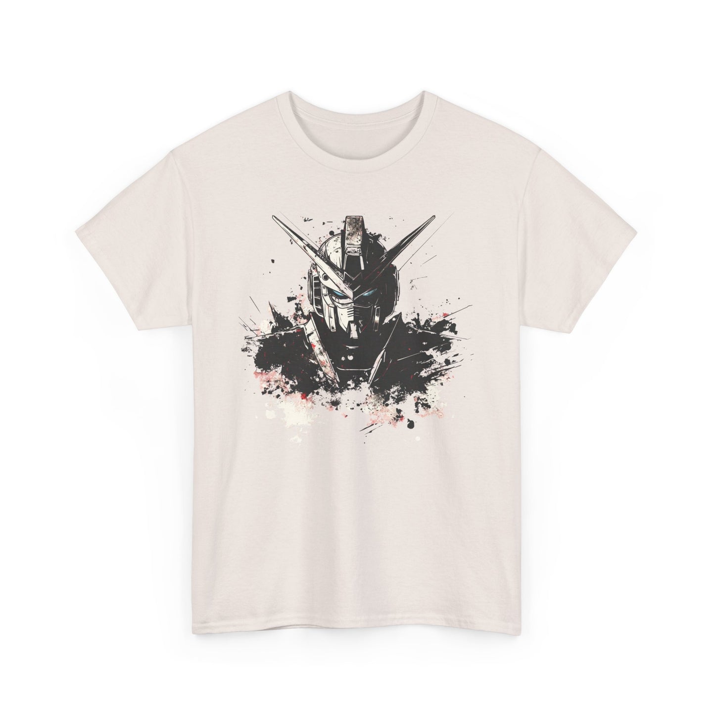 Gundam Mecha Helmet Pilot T-Shirt | Robot Anime Splash Art