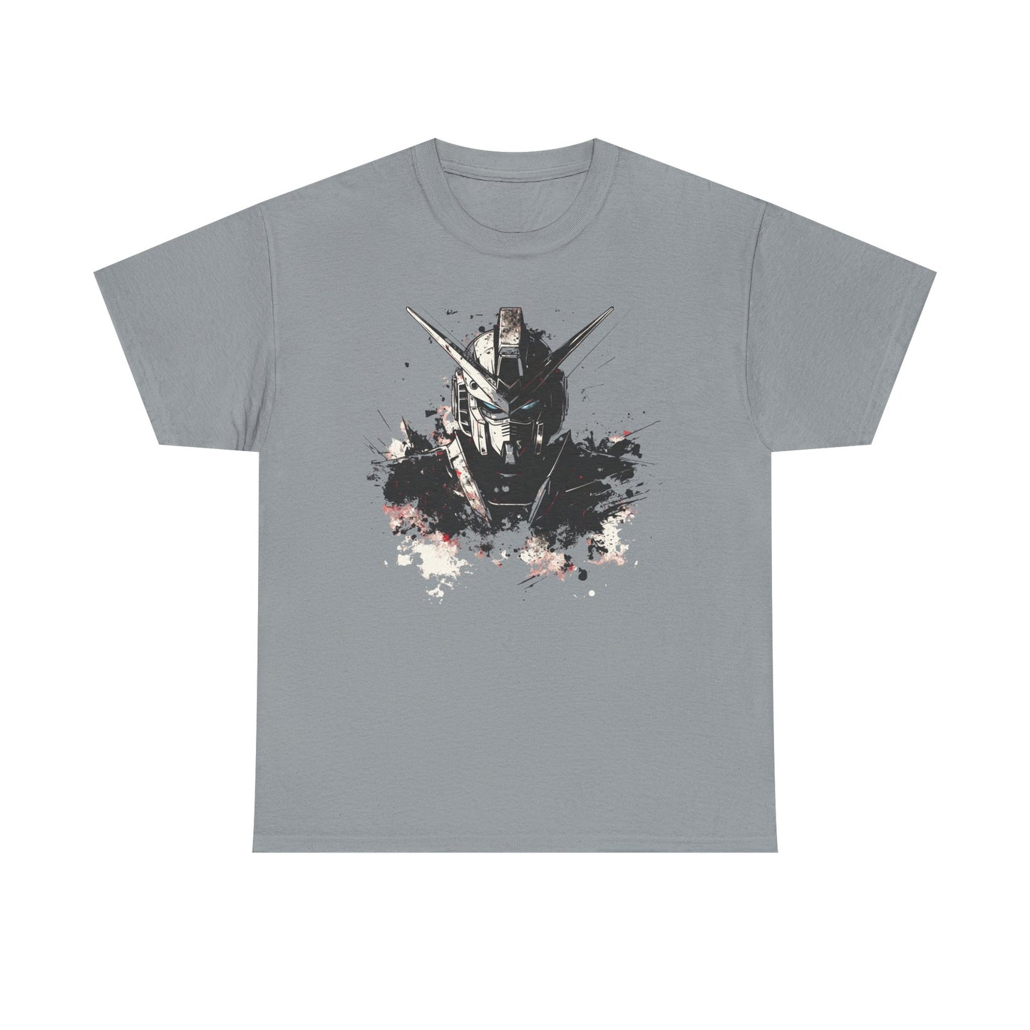 Gundam Mecha Helmet Pilot T-Shirt | Robot Anime Splash Art