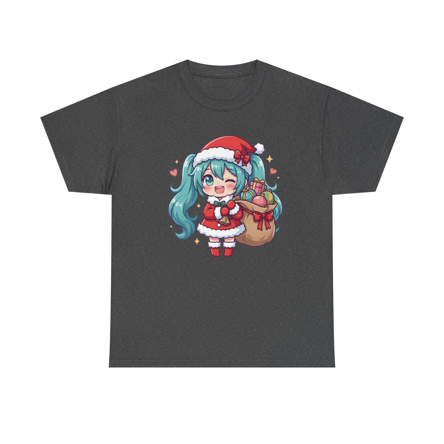 Hatsune Miku Chibi Merry Christmas T-Shirt | Cute Vocaloid Holiday Tee