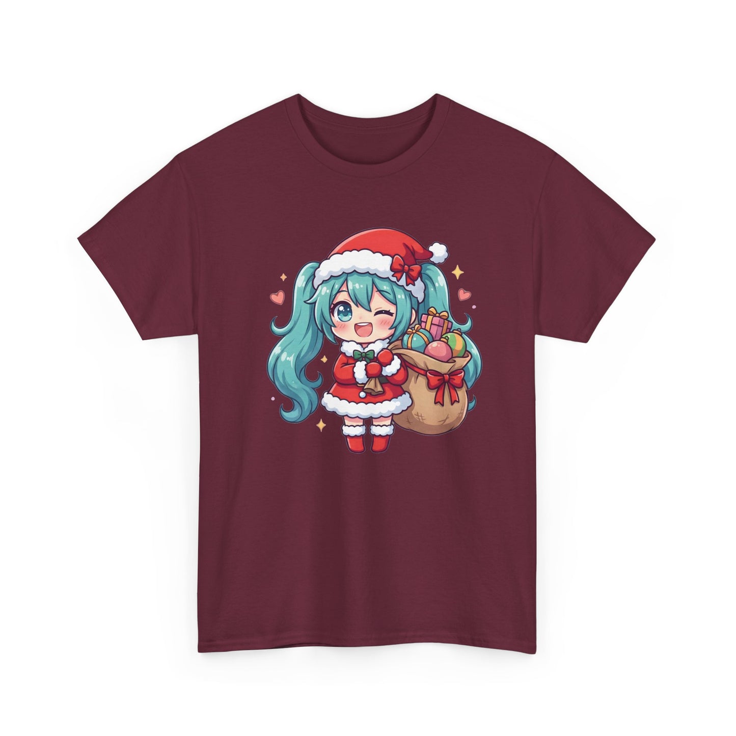 Hatsune Miku Chibi Merry Christmas T-Shirt | Cute Vocaloid Holiday Tee