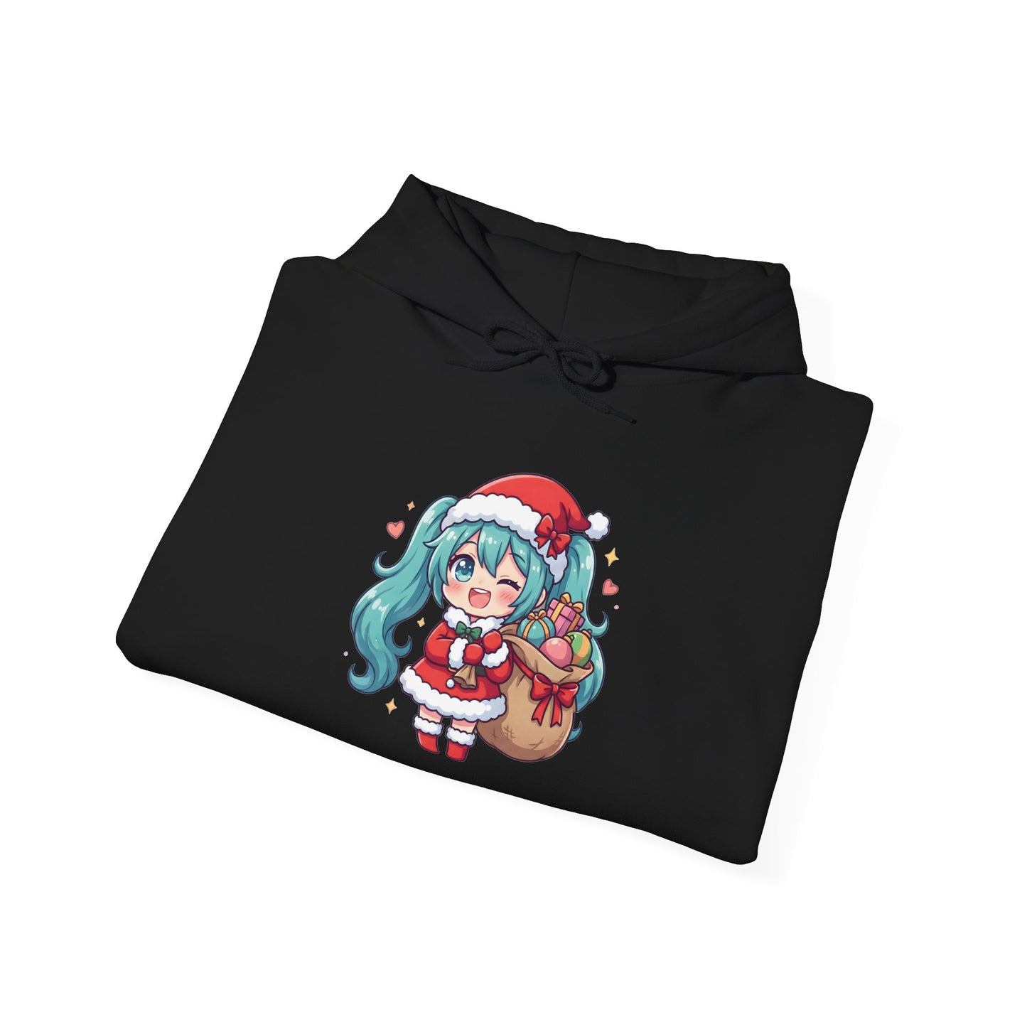 Hatsune Miku Santa Hoodie | Christmas Vocaloid Cosplay Sweatshirt