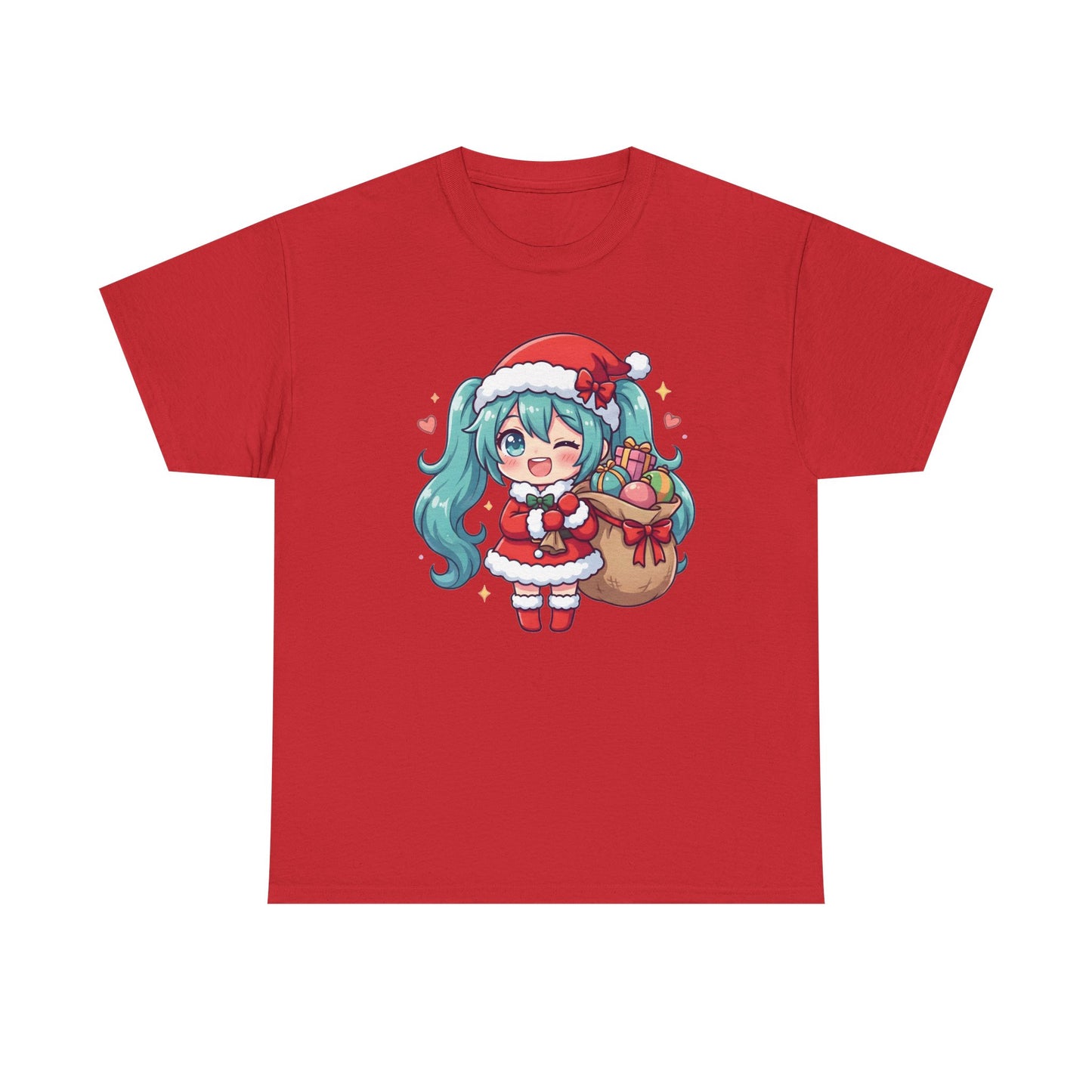 Hatsune Miku Chibi Merry Christmas T-Shirt | Cute Vocaloid Holiday Tee