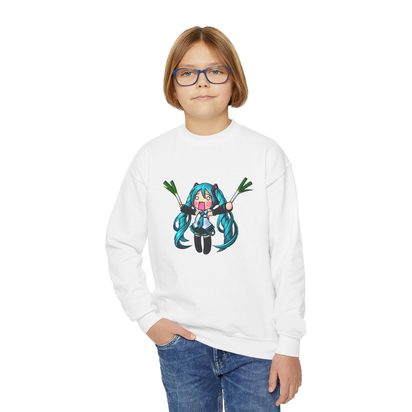 Hatsune Miku Vocaloid Leek Unisex Youth T-shirt