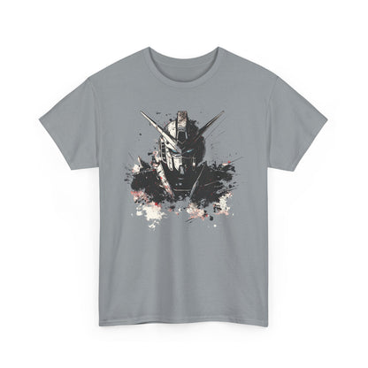 Gundam Mecha Helmet Pilot T-Shirt | Robot Anime Splash Art