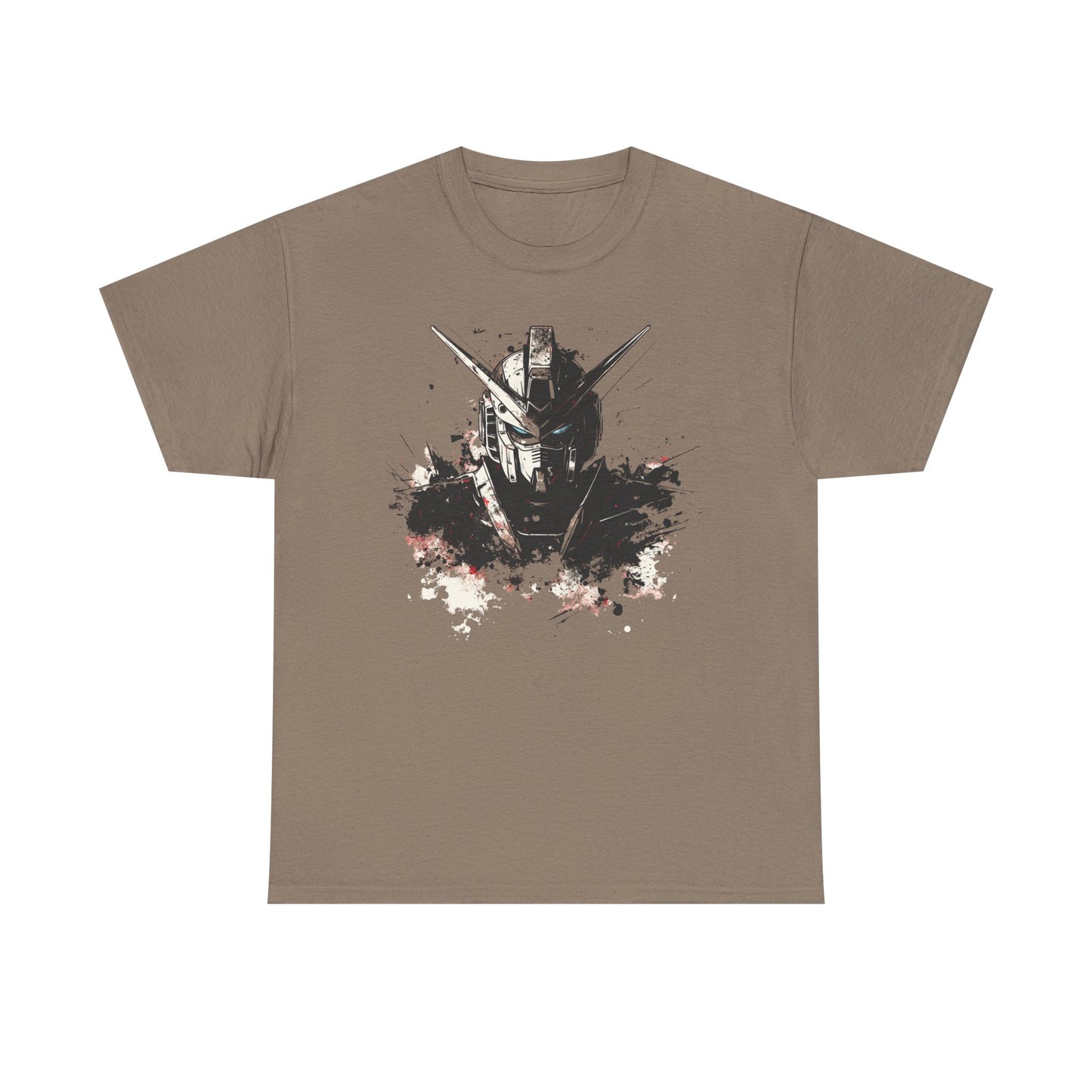 Gundam Mecha Helmet Pilot T-Shirt | Robot Anime Splash Art