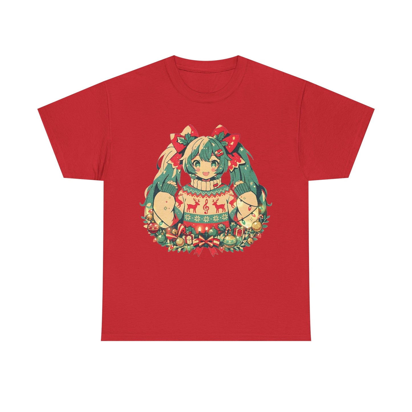 Hatsune Miku Christmas Tee | Anime Vocaloid Holiday Shirt