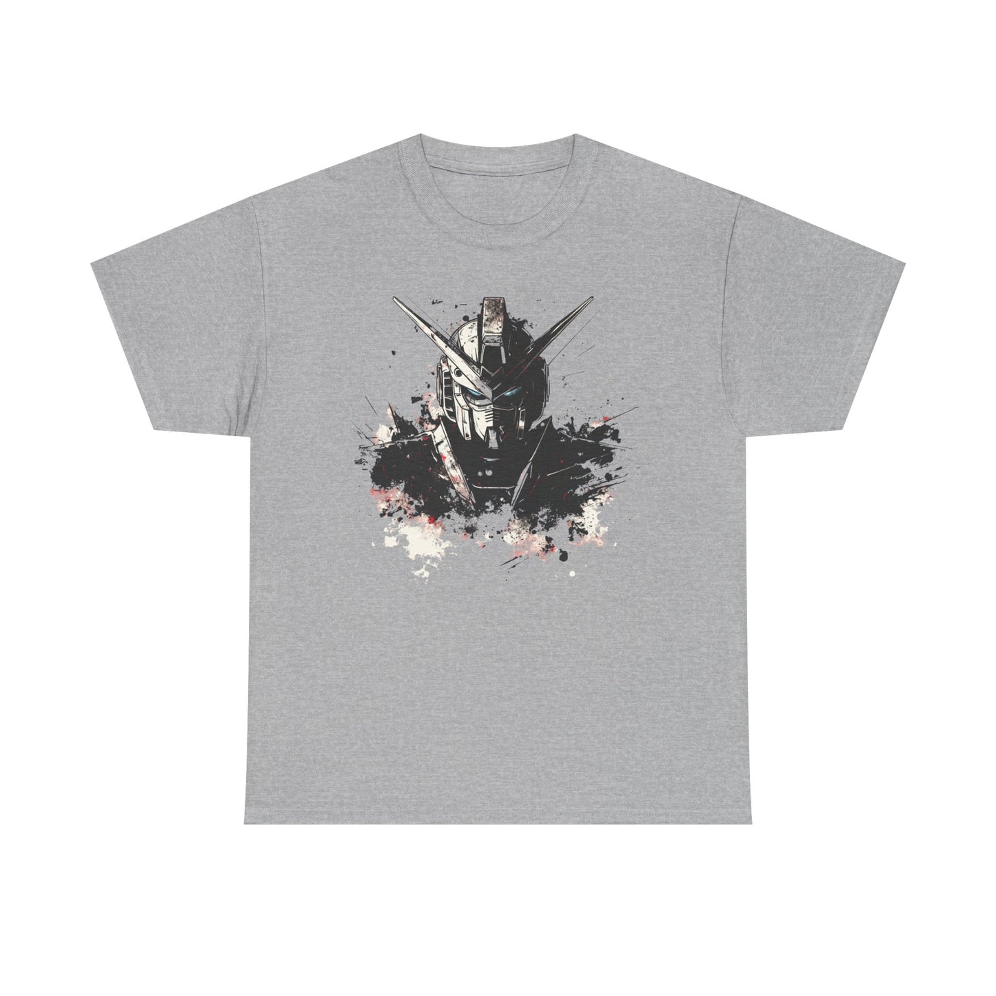 Gundam Mecha Helmet Pilot T-Shirt | Robot Anime Splash Art