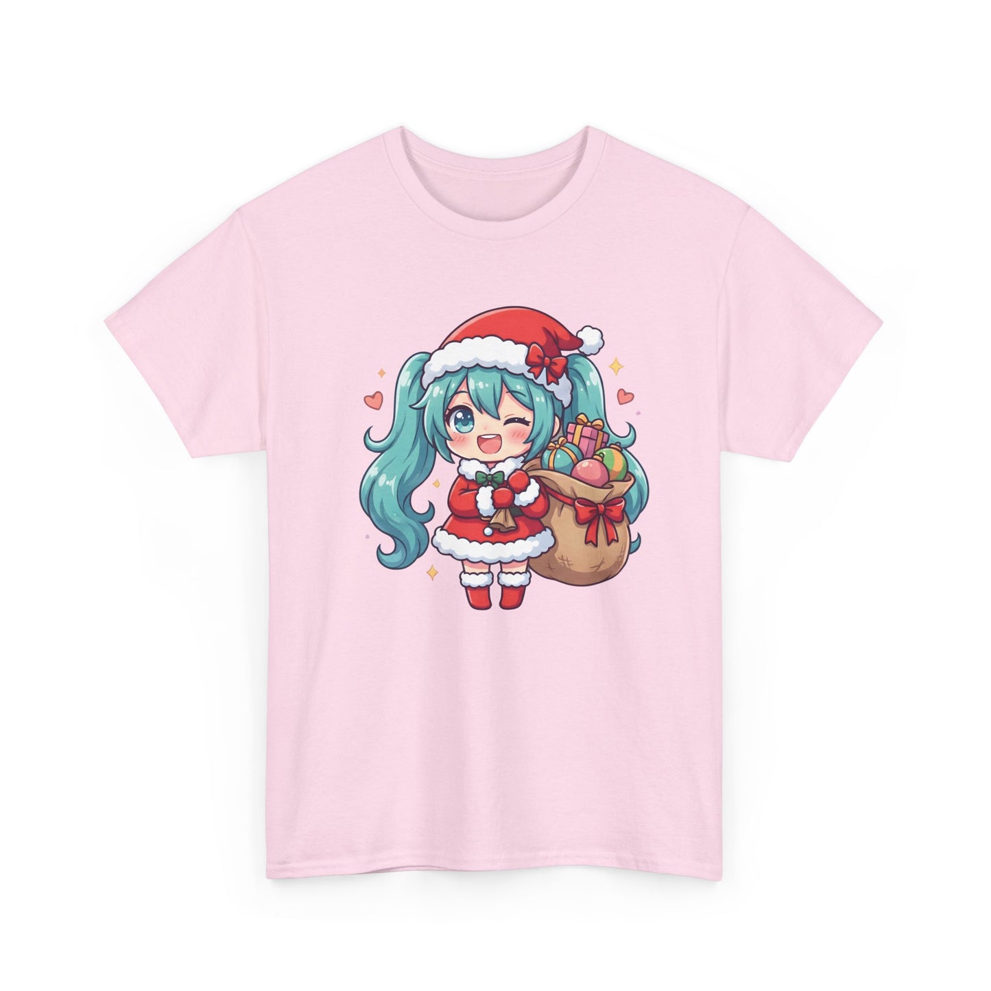 Hatsune Miku Chibi Merry Christmas T-Shirt | Cute Vocaloid Holiday Tee